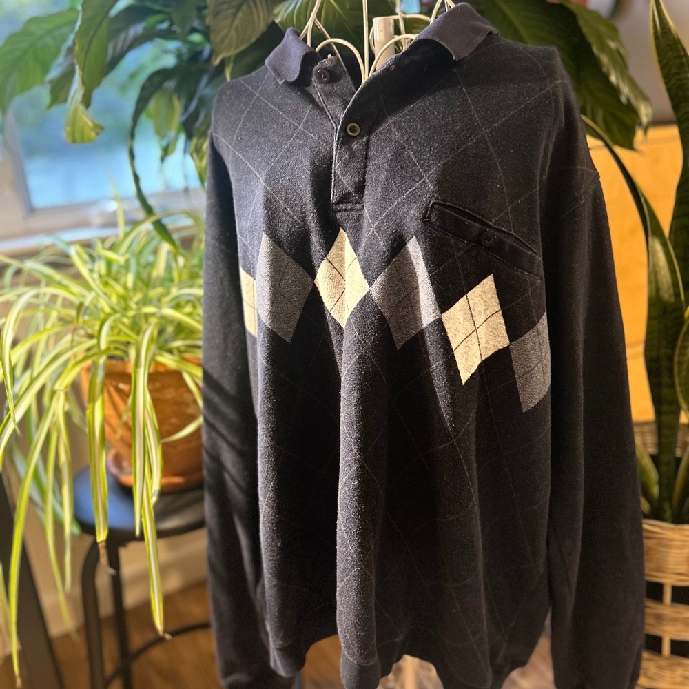 David Taylor Grandpa Argyle Sweater